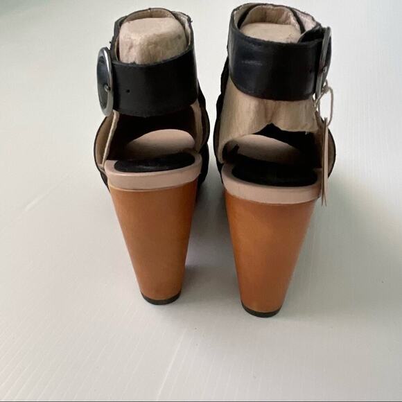 🆕 Jambu Gina ankle strap peep toe platform sandal wood heel NWT sz 7 - Picture 6 of 11